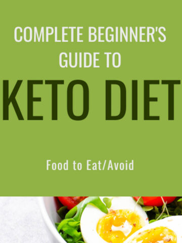Title page for the complete beginner's guide to keto diet.