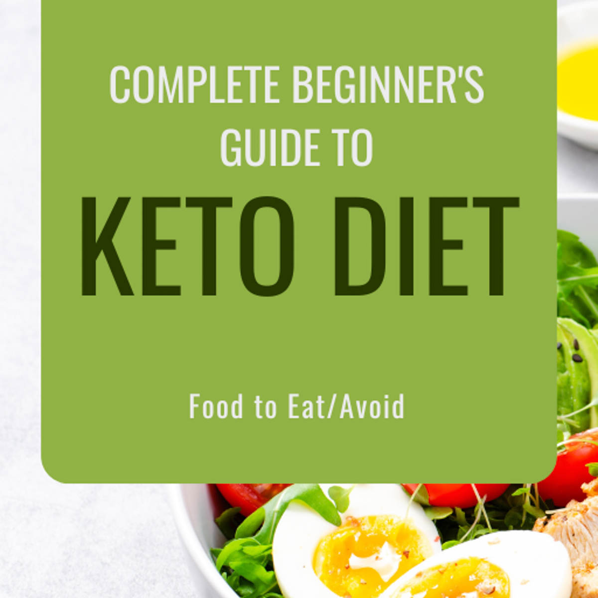 Title page for the complete beginner's guide to keto diet.