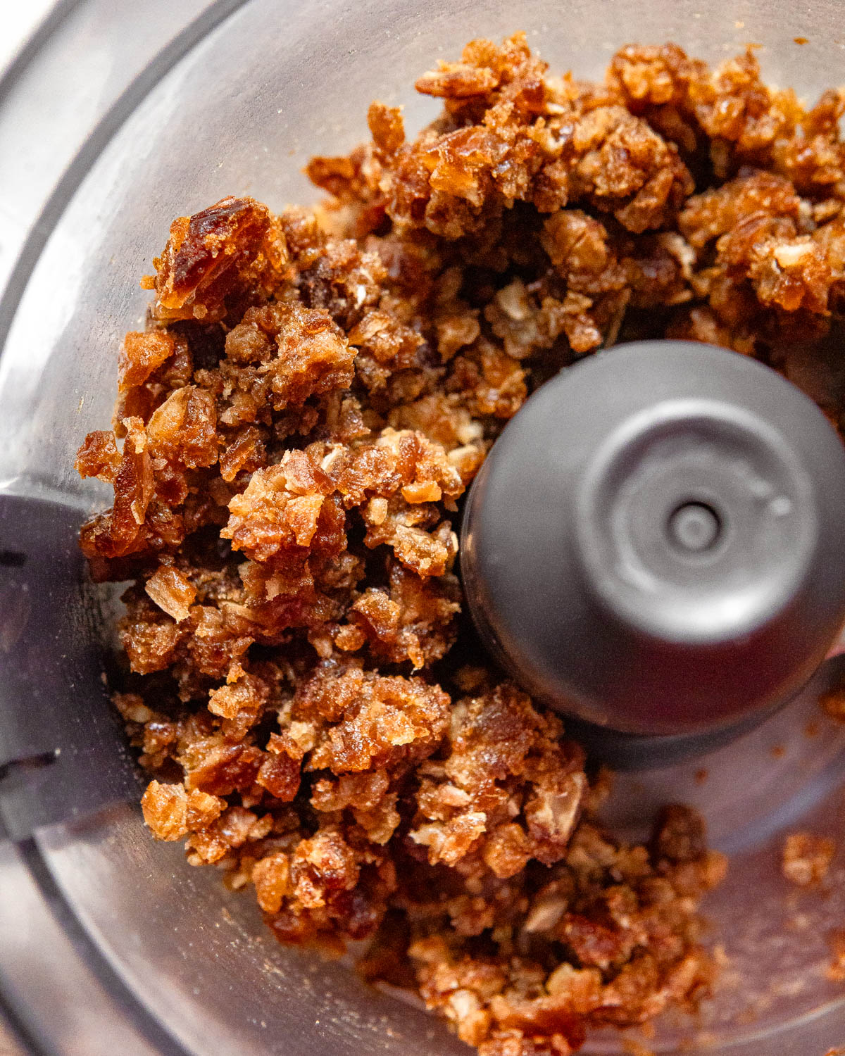 A process shot with blended dates in a processor.