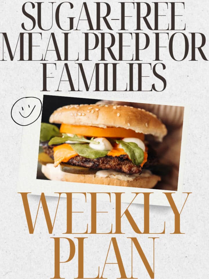 Sugar-free meal prep for families guide thumbnail image.